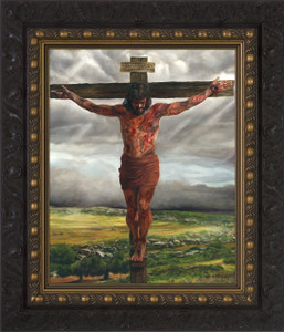 Crucifixion By Jason Jenicke Dark Framed Art Crucifixion By Jason Jenicke Dark Framed Art
