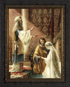 Wedding of Joseph & Mary - Ornate Dark Frame Wedding of Joseph & Mary - Ornate Dark Frame