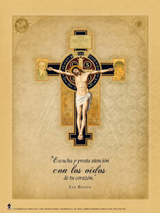 Spanish Benedictine Cross Poster Spanish Benedictine Cross Poster