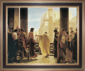 Ecce Homo - Black and Gold Framed Art Ecce Homo - Black and Gold Framed Art