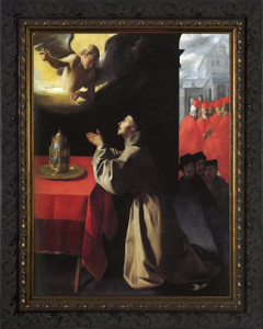 St. Bonaventure - Ornate Dark Framed Art St. Bonaventure - Ornate Dark Framed Art