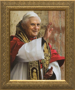 Pope Benedict in Blessing Framed Art Pope Benedict in Blessing Framed Art