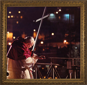 Pope John Paul II Via Crucis Framed Art Pope John Paul II Via Crucis Framed Art