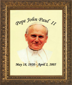 Pope John Paul II Smiling Tribute Framed Art Pope John Paul II Smiling Tribute Framed Art