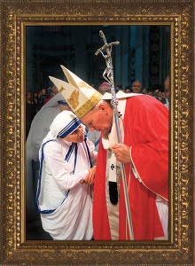 Pope John Paul II with Mother Teresa (Older) Framed Art Pope John Paul II with Mother Teresa (Older) Framed Art