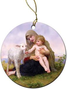 Madonna, Child, and Lamb Ornament Madonna, Child, and Lamb Ornament