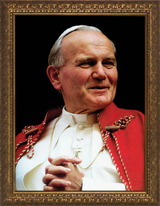Saint John Paul the Great Portrait Framed Art Saint John Paul the Great Portrait Framed Art