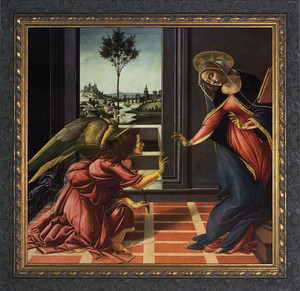 Annunciation by Botticelli Framed Art Annunciation by Botticelli Framed Art