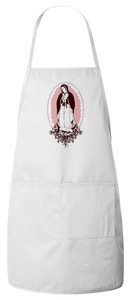 Our Lady of Guadalupe (Spanish Hail Mary) Apron (White) Our Lady of Guadalupe (Spanish Hail Mary) Apron (White)
