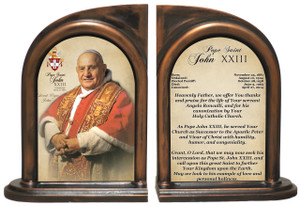 Commemorative Pope John XXIII Sainthood Prayer Bookends Commemorative Pope John XXIII Sainthood Prayer Bookends