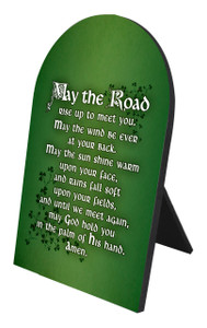 May the Road Rise Arched Desk Plaque May the Road Rise Arched Desk Plaque