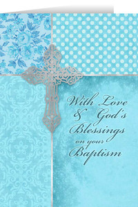 On Your Baptism Aqua Greeting Card On Your Baptism Aqua Greeting Card