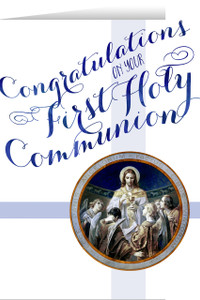 Christ, Bread of Angels First Communion Greeting Card II Christ, Bread of Angels First Communion Greeting Card II