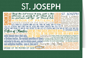 Saint Joseph Quote Card Saint Joseph Quote Card