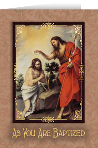 Baptism in the Jordan Baptism Greeting Card Baptism in the Jordan Baptism Greeting Card