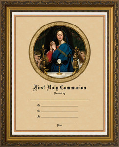 Madonna of the Host - Gold Framed Certificate Madonna of the Host - Gold Framed Certificate