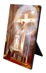 The Last Vision of Fatima Vertical Desk Plaque The Last Vision of Fatima Vertical Desk Plaque