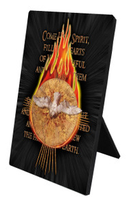 Holy Spirit with Fire Vertical Desk Plaque Holy Spirit with Fire Vertical Desk Plaque