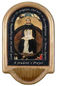St. Thomas Aquinas Prayer Holy Water Font St. Thomas Aquinas Prayer Holy Water Font