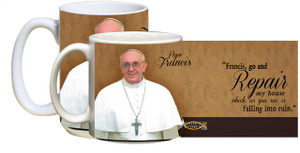 Pope Francis Formal with Quote Mug Pope Francis Formal with Quote Mug