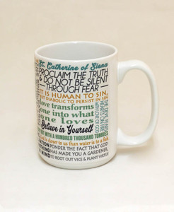 Saint Catherine of Siena Quote Mug Saint Catherine of Siena Quote Mug