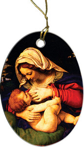 Our Lady of the Green Cushion Ornament Our Lady of the Green Cushion Ornament