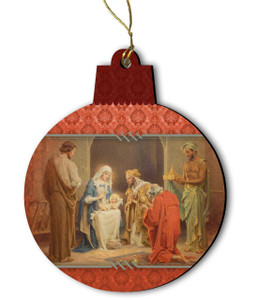 Chamber's Nativity Wood Ornament Chamber's Nativity Wood Ornament