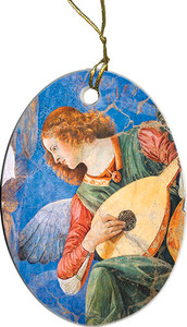 Brunette Angel Ornament