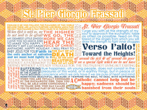 Saint Pier Giorgio Quote Poster Saint Pier Giorgio Quote Poster