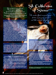 Saint Catherine of Siena Explained Poster