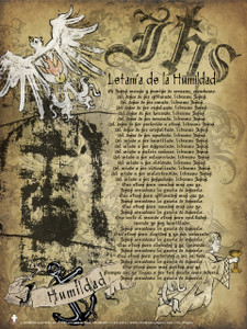 Spanish Lit. of Humility Poster Spanish Lit. of Humility Poster