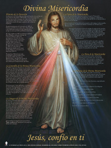 Spanish Divine Mercy Explained Poster Spanish Divine Mercy Explained Poster