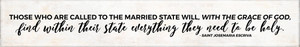 "The Married" Saint Josemaria Escriva Quote Plaque "The Married" Saint Josemaria Escriva Quote Plaque