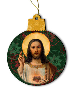 Antique Sacred Heart Ornament Antique Sacred Heart Ornament