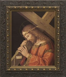 Christ Bearing the Cross - Dark Ornate Framed Canvas Christ Bearing the Cross - Dark Ornate Framed Canvas