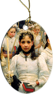 After the First Holy Communion (Detail 1 Girl) Ornament After the First Holy Communion (Detail 1 Girl) Ornament