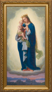 Madonna and Child by Franz Ittenbach - Standard Gold Framed Art Madonna and Child by Franz Ittenbach - Standard Gold Framed Art