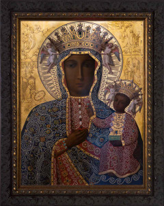 Black Madonna of Czestochowa - Ornate Dark Framed Art Black Madonna of Czestochowa - Ornate Dark Framed Art