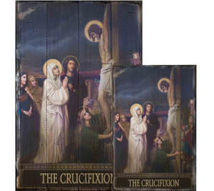 The Seven Sorrows of Mary Rustic Wood Plaques (Set of 7) The Seven Sorrows of Mary Rustic Wood Plaques (Set of 7)