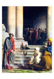 The Denial of Peter by Carl Bloch Print The Denial of Peter by Carl Bloch Print