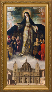Mary Mother of the Church - Standard Gold Framed Art Mary Mother of the Church - Standard Gold Framed Art