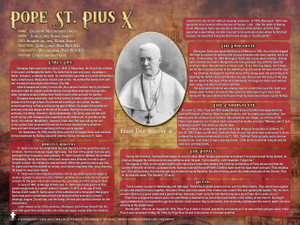 St. Pope Pius X Explained Poster St. Pope Pius X Explained Poster