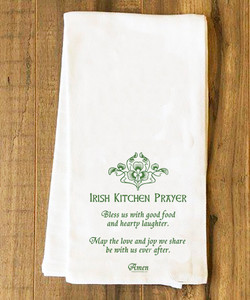 Irish Kitchen Prayer Tea Towel Irish Kitchen Prayer Tea Towel