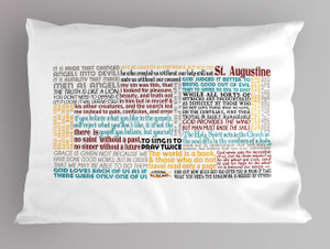 St. Augustine Quote Pillowcase St. Augustine Quote Pillowcase