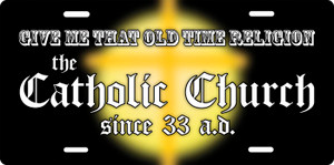 Old Time Religion License Plate Old Time Religion License Plate