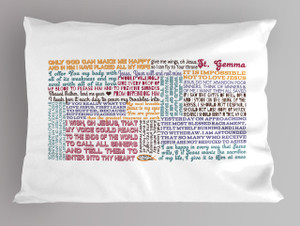 St. Gemma Quote Pillowcase St. Gemma Quote Pillowcase