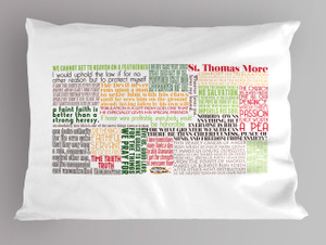 Saint Thomas More Quote Pillowcase Saint Thomas More Quote Pillowcase