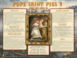 Pope Saint Pius V Explained Poster Pope Saint Pius V Explained Poster
