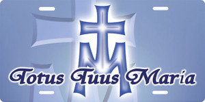 Totus Tuus Maria License Plate Totus Tuus Maria License Plate