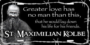 St. Maximilian Kolbe License Plate St. Maximilian Kolbe License Plate
